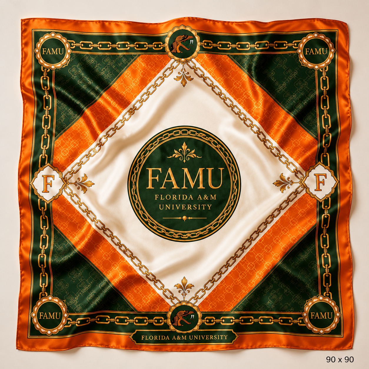Royal Rattler Silk Scarf
