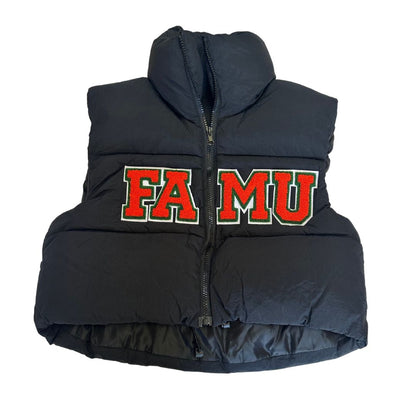FAMU Cropped Puffer Vest
