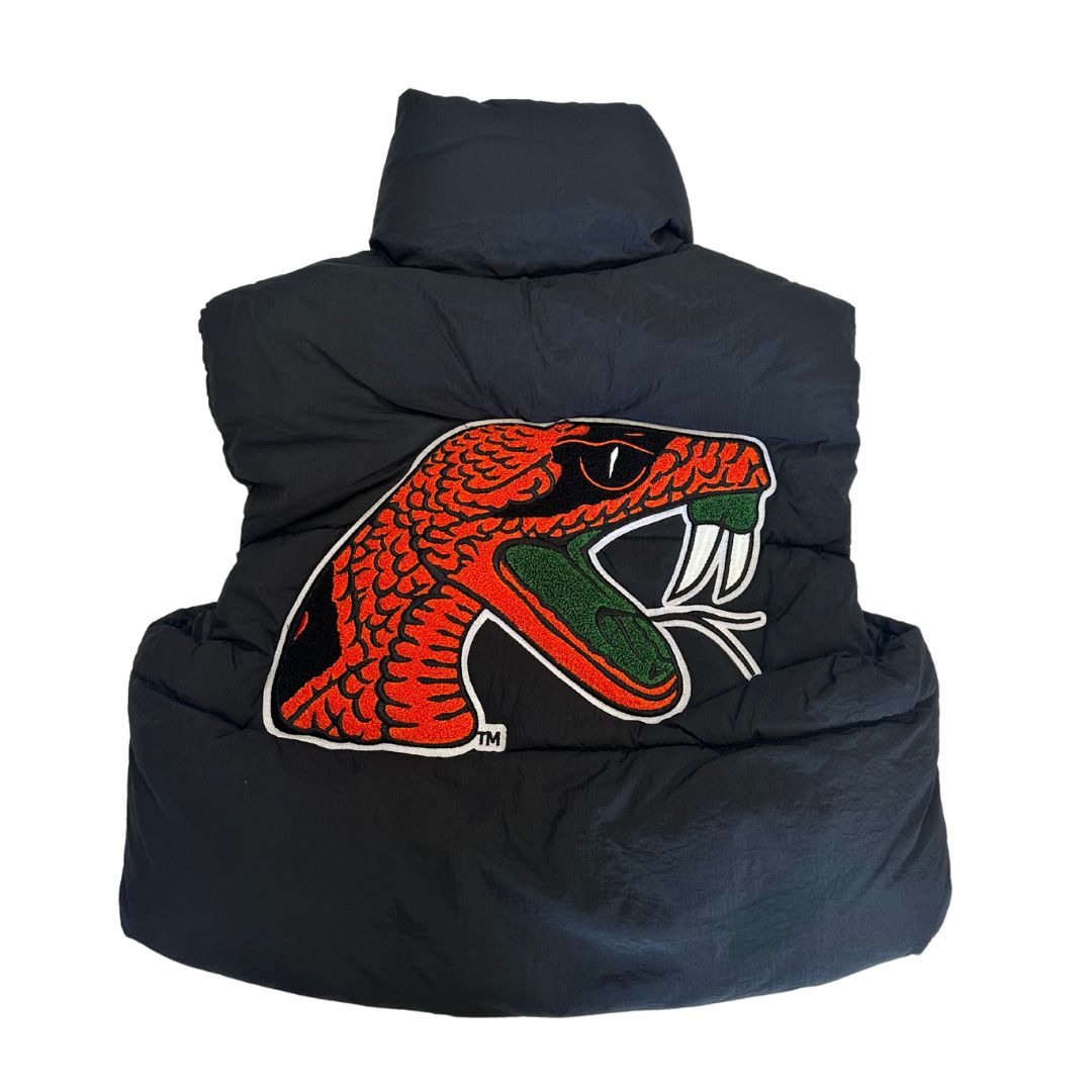 FAMU Cropped Puffer Vest