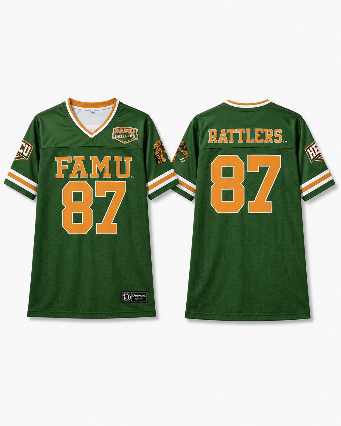 FAMU Rattlers 87 Full-Length Football Jersey