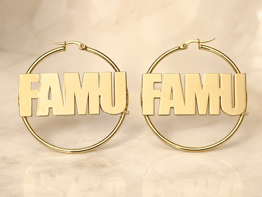 FAMU Statement Hoop Earring