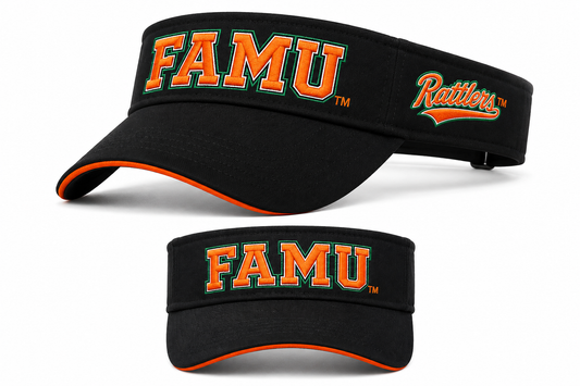FAMU Embroidered Visor- Orange or Black