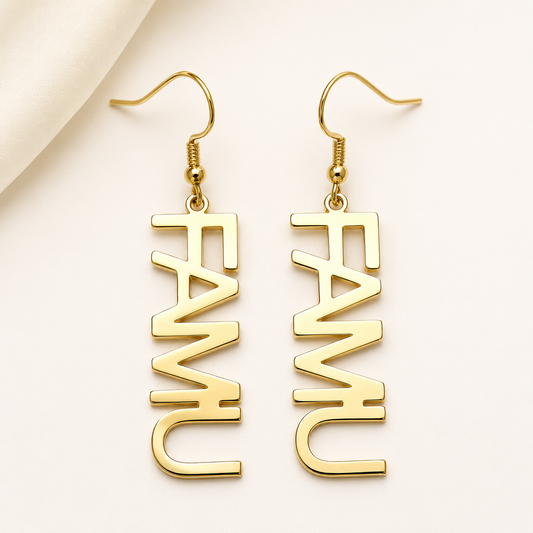 FAMU Golden Drop Earrings
