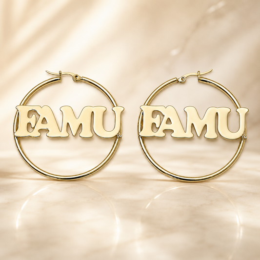 FAMU Rattler Hoop Earrings
