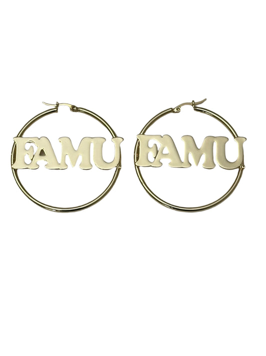 FAMU hoop earrings
