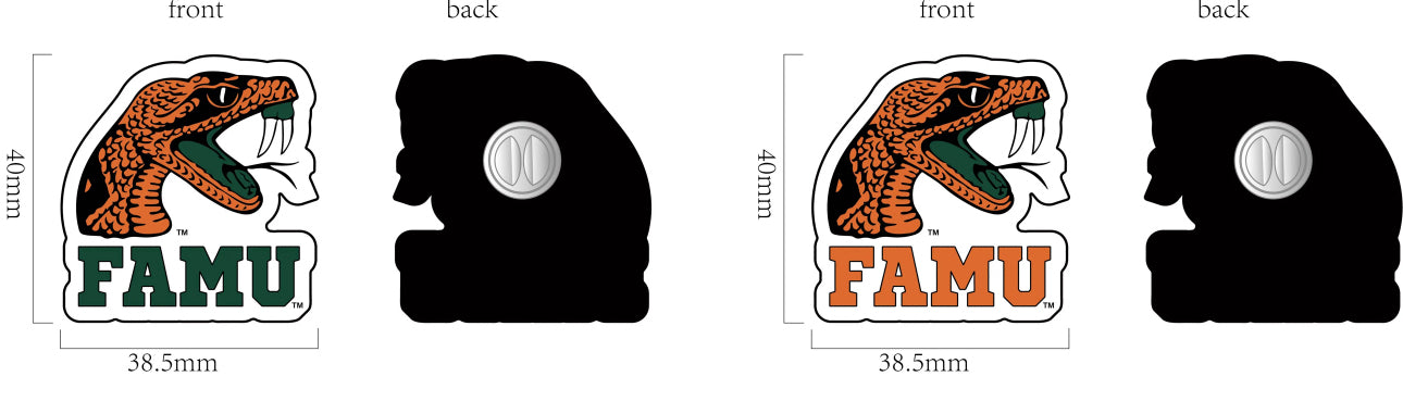 FAMU label pin