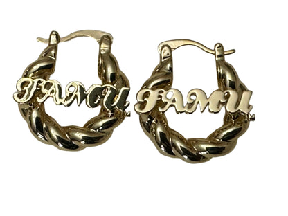 FAMU small hoop earrings