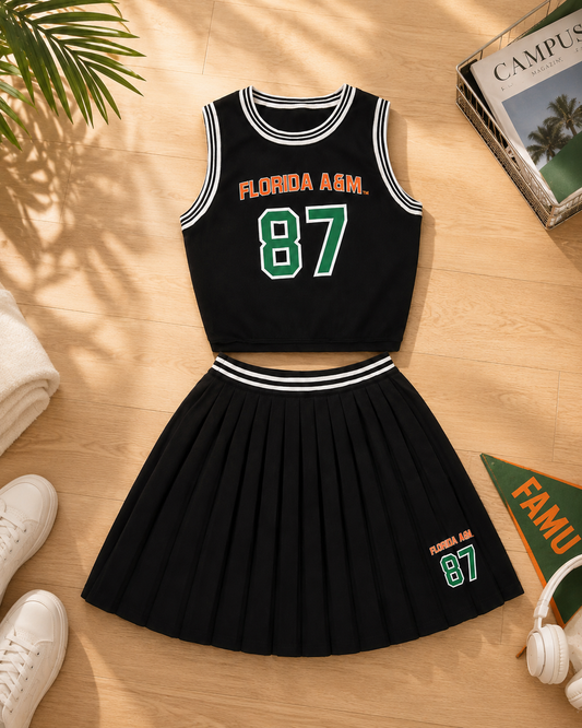 FAMU 87 Courtside Pleated Set