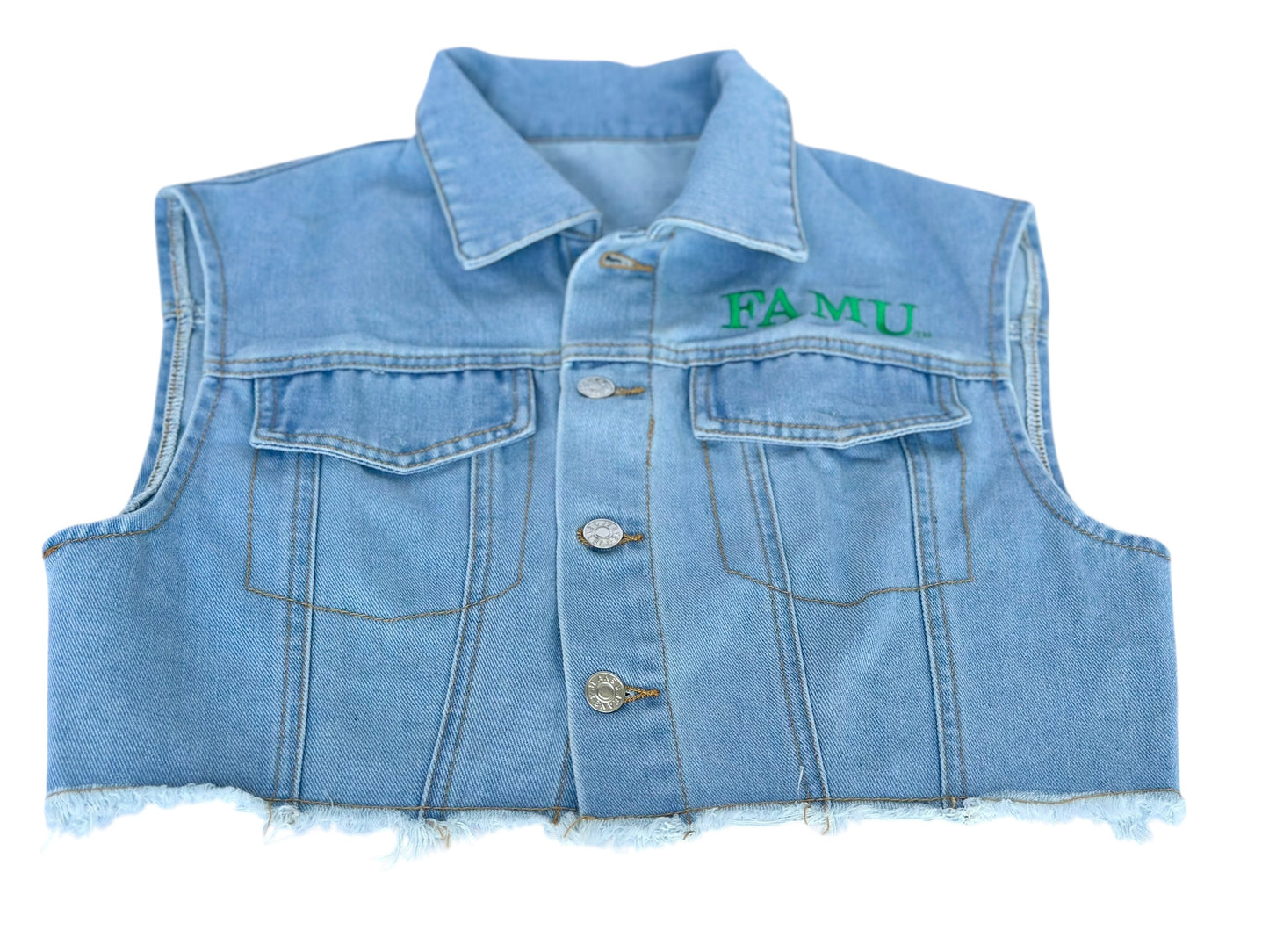 FAMU Demin Crop Vest