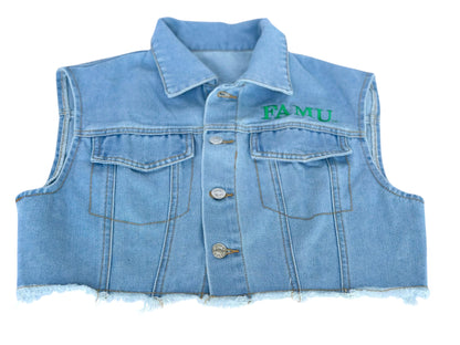 FAMU Demin Crop Vest