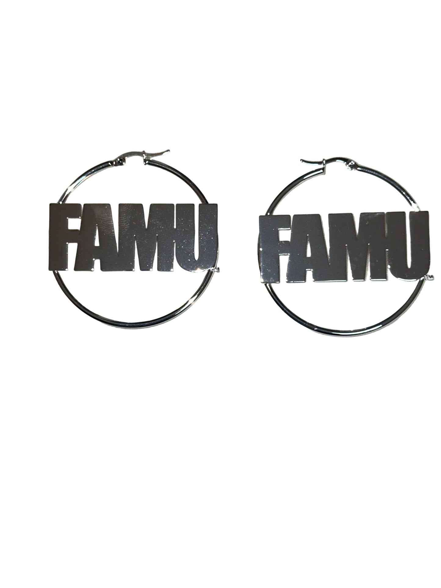 FAMU thick hoop earrings